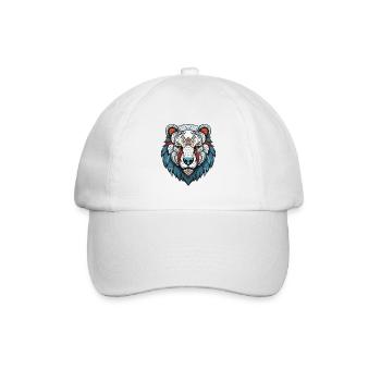 Eisbär Kopf Polar bär - Baseballkappe - Weiß/Weiß - Vorne