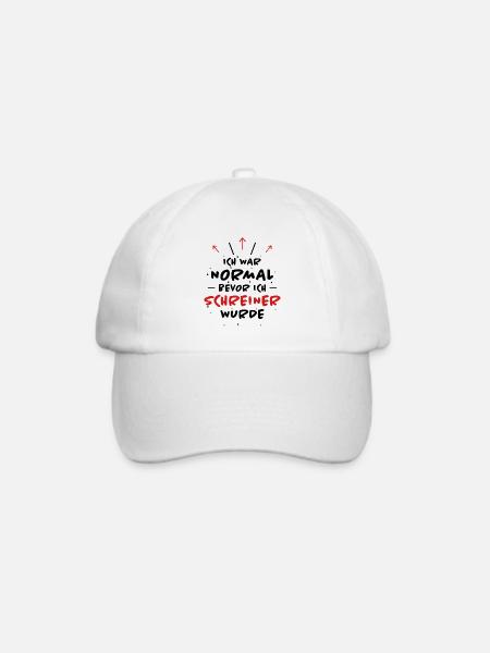 Schreiner Spruch Beruf Lustiges Schreiner Geschenk - Baseballkappe - Weiß/Weiß