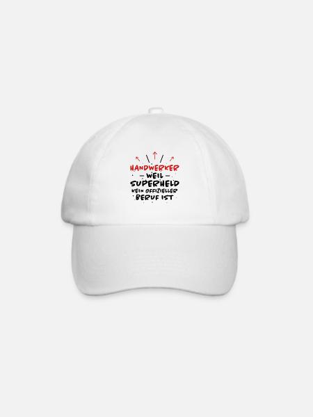 Handwerker Spruch Heimwerker Handwerker Geschenk - Baseballkappe - Weiß/Weiß