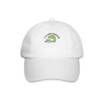 Ich Bin Verwirrter Als Ein Chamäleon - Baseballkappe - Weiß/Weiß - Vorne