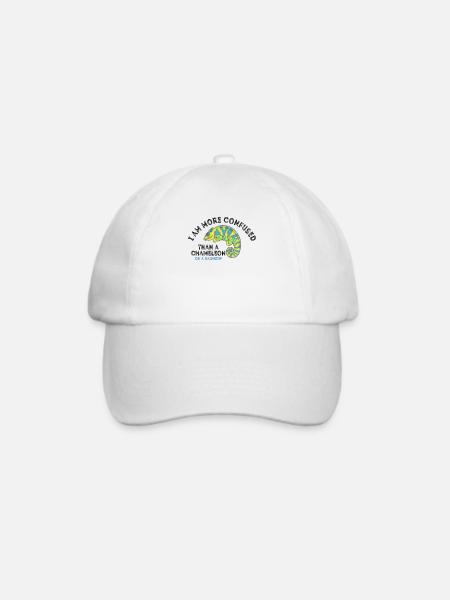 Ich Bin Verwirrter Als Ein Chamäleon - Baseballkappe - Weiß/Weiß