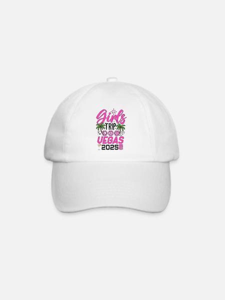 Girls Trip Las Vegas 2025 - Baseballkappe - Weiß/Weiß