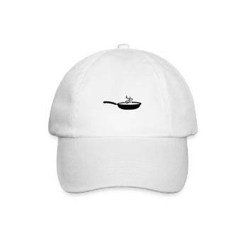 Pfanne Icon - Baseballkappe - Weiß/Weiß - Vorne