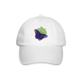 Schmetterling Falter - Baseballkappe - Weiß/Weiß - Vorne