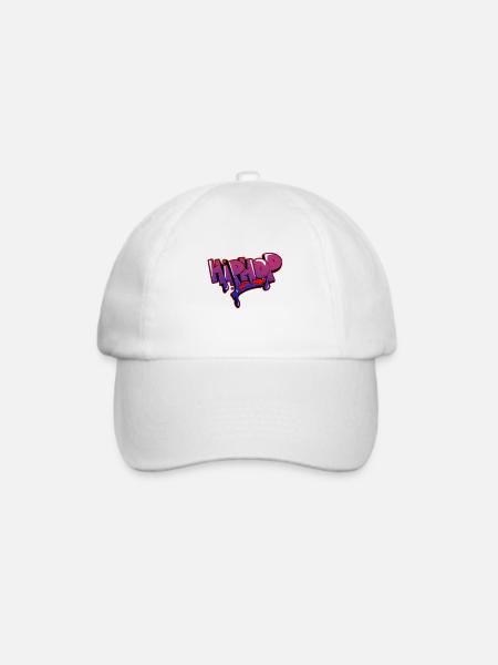 Hip Hop - Baseballkappe - Weiß/Weiß