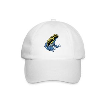 Baumsteigerfrosch Pfeilgiftfrosch PoisonDartFrog 1 - Baseballkappe - Weiß/Weiß - Vorne