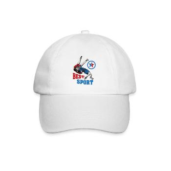 Best Sport Sambo Kampfsport Geschenk - Baseballkappe - Weiß/Weiß - Vorne
