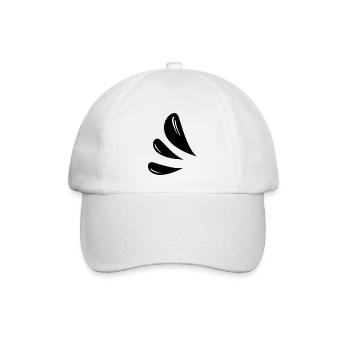 Tropfen Symbole - Baseballkappe - Weiß/Weiß - Vorne