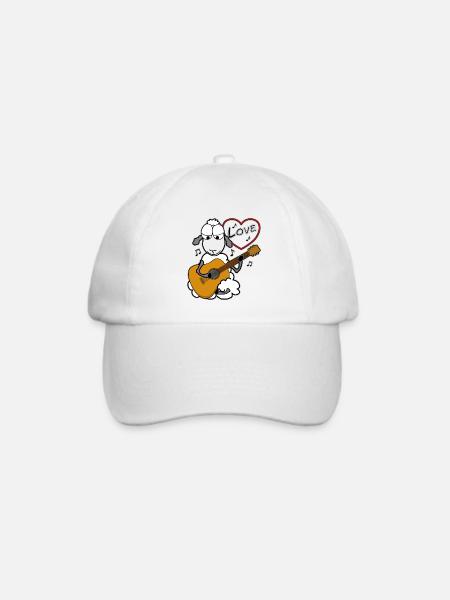 Akustische Gitarre spielen - Baseballkappe - Weiß/Weiß