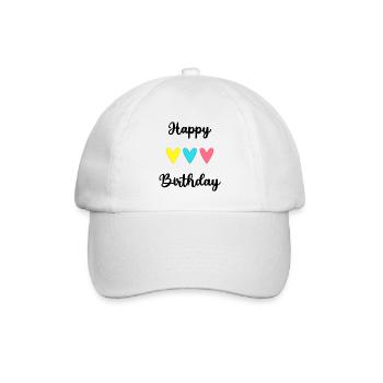 ALLES GUTE ZUM GEBURTSTAG!. ALLES GUTE ZUM GEBURTSTAG!. JAHRESTAG. - Baseballkappe - Weiß/Weiß - Vorne