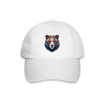 Eisbär Kopf Polar bär - Baseballkappe - Weiß/Weiß - Vorne