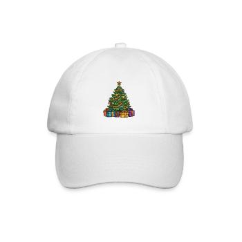 Tanne Weihnachten Weihnachtsbaum - Baseballkappe - Weiß/Weiß - Vorne