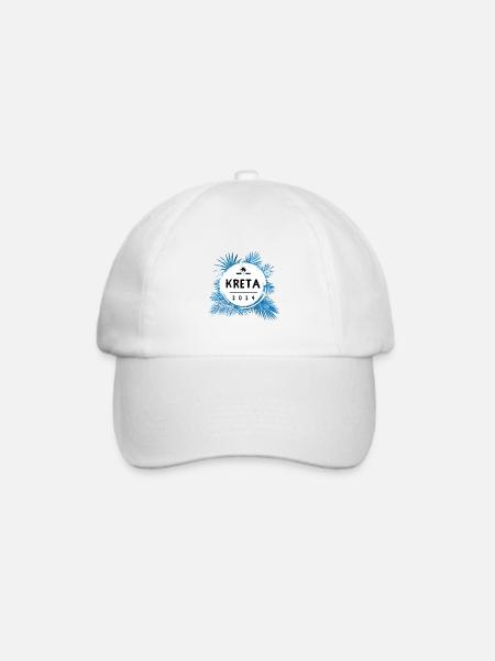 Kreta 2024 Bunt - Baseballkappe - Weiß/Weiß