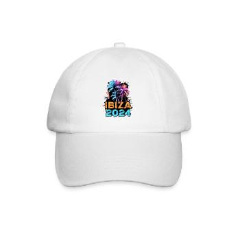 Ibiza 2024 Reise - Baseballkappe - Weiß/Weiß - Vorne