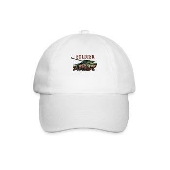 Soldat - Baseballkappe - Weiß/Weiß - Vorne