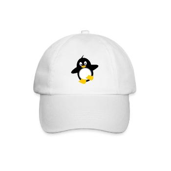 Little penguin - Baseballkappe - Weiß/Weiß - Vorne
