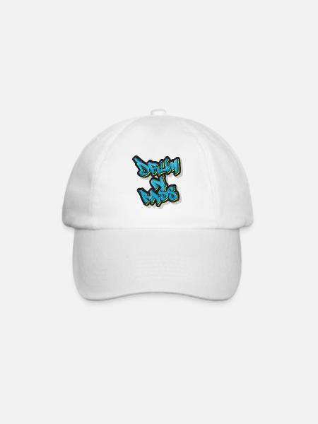 Street DnB - Baseballkappe - Weiß/Weiß