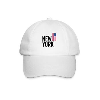 New York - Baseballkappe - Weiß/Weiß - Vorne