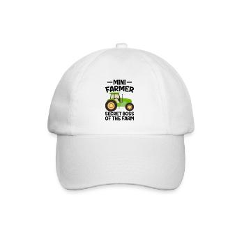 Farmer Secret Boss Der Farm Ceo Tabelle - Baseballkappe - Weiß/Weiß - Vorne