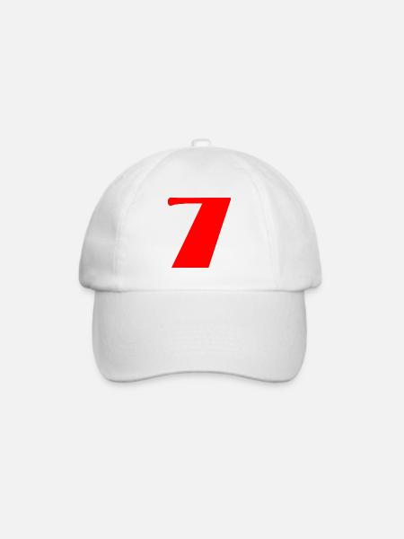 7. 7 JAHRE. 7. JAHRESTAG. GEBURTSTAG 7 JAHRE - Baseballkappe - Weiß/Weiß