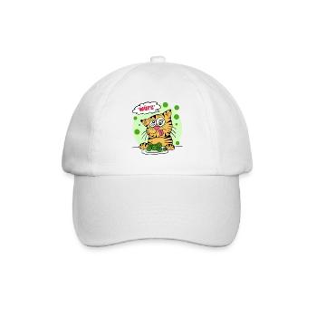 "würg" Rosenkohl! - Baseballkappe - Weiß/Weiß - Vorne