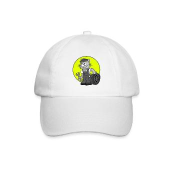 Beruf KFZ-Mechaniker Retro - Baseballkappe - Weiß/Weiß - Vorne