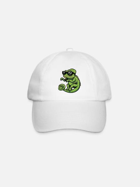 Chameleon Cool Comic - Baseballkappe - Weiß/Weiß