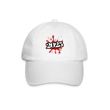 2025 klecks - Baseballkappe - Weiß/Weiß - Vorne
