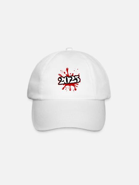 2025 klecks - Baseballkappe - Weiß/Weiß