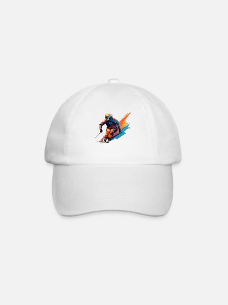 Skidesign - Baseballkappe - Weiß/Weiß