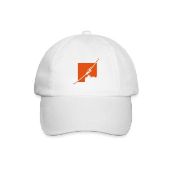 Logo Fliegerclub Schwerin Pinnow (klein) - Baseballkappe - Weiß/Weiß - Vorne