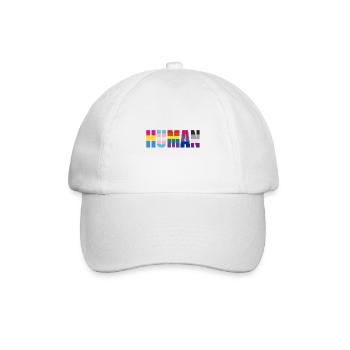 HUMAN - Rainbow - Baseballkappe - Weiß/Weiß - Vorne