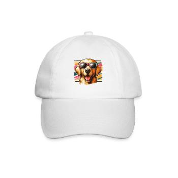 Golden Retriver Das Modell - Baseballkappe - Weiß/Weiß - Vorne