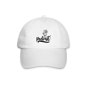 Podcast Podcasts Produktion Anhören Host - Baseballkappe - Weiß/Weiß - Vorne