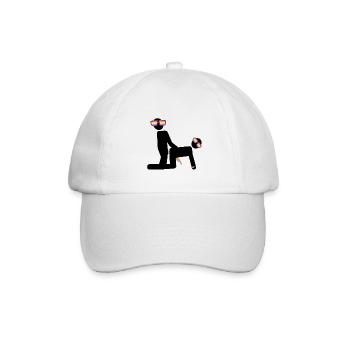 Schwuler Sex - Baseballkappe - Weiß/Weiß - Vorne