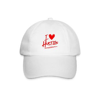 Ich liebe Hustlin - Baseballkappe - Weiß/Weiß - Vorne