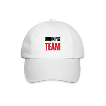 Drinking Team - Baseballkappe - Weiß/Weiß - Vorne
