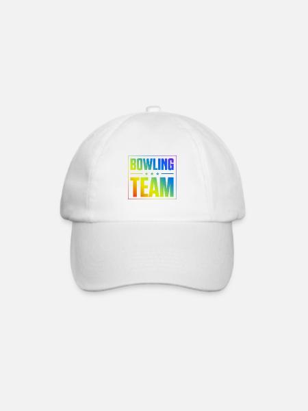 Bowling Team - Baseballkappe - Weiß/Weiß