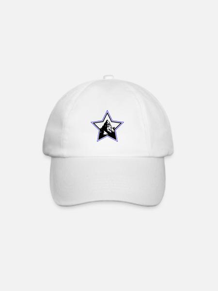 Berge Symbol Stern - Baseballkappe - Weiß/Weiß