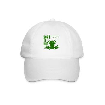 Frosch - Amphibie Tier - Baseballkappe - Weiß/Weiß - Vorne