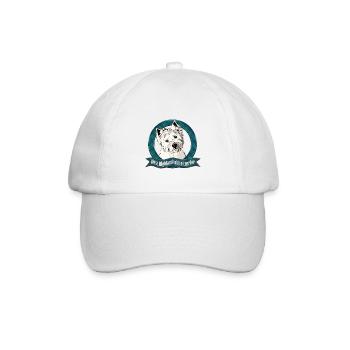 West Highland White Terrier - Baseballkappe - Weiß/Weiß - Vorne