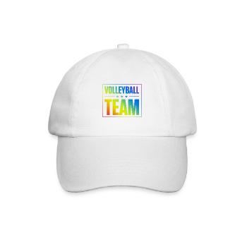 Volleyball Team - Baseballkappe - Weiß/Weiß - Vorne