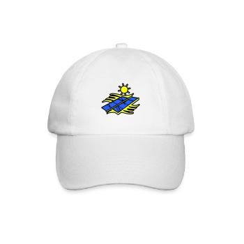 Solar Energie Panele - Baseballkappe - Weiß/Weiß - Vorne