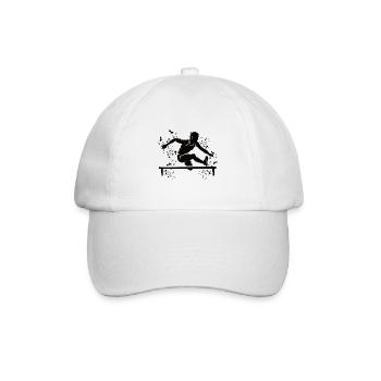 Hürdenlauf Hindernislauf Kinder Hürdenlauf - Baseballkappe - Weiß/Weiß - Vorne