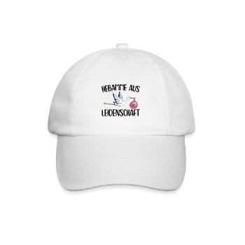 Hebamme - Baseballkappe - Weiß/Weiß - Vorne