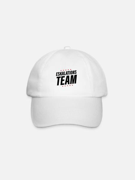 Eskalations Team - Baseballkappe - Weiß/Weiß