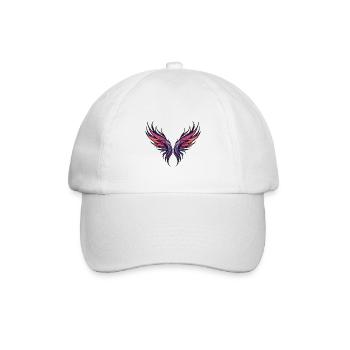 Flügel Symbolik - Baseballkappe - Weiß/Weiß - Vorne