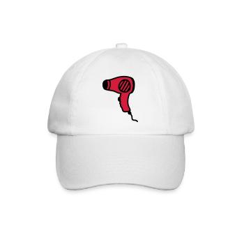 Föhn - Haartrockner - Baseballkappe - Weiß/Weiß - Vorne