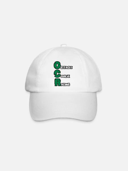 OCR - Hindernislauf Laufen Laufsport Geschenk - Baseballkappe - Weiß/Weiß