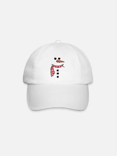 Owl Snowman 1 - Baseballkappe - Weiß/Weiß